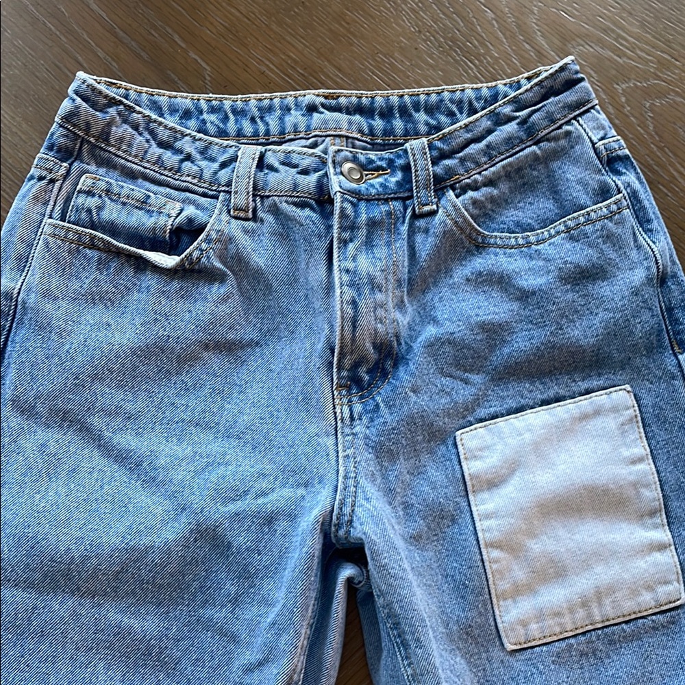 Shein Patchwork Jeans - Picture 6 of 8